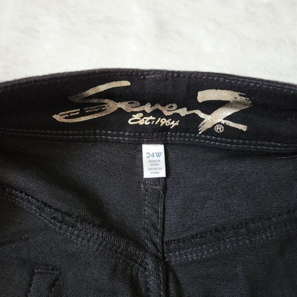 Seven7 Booty Shaper Short sz 24W Black shorts - Picture 6 of 14